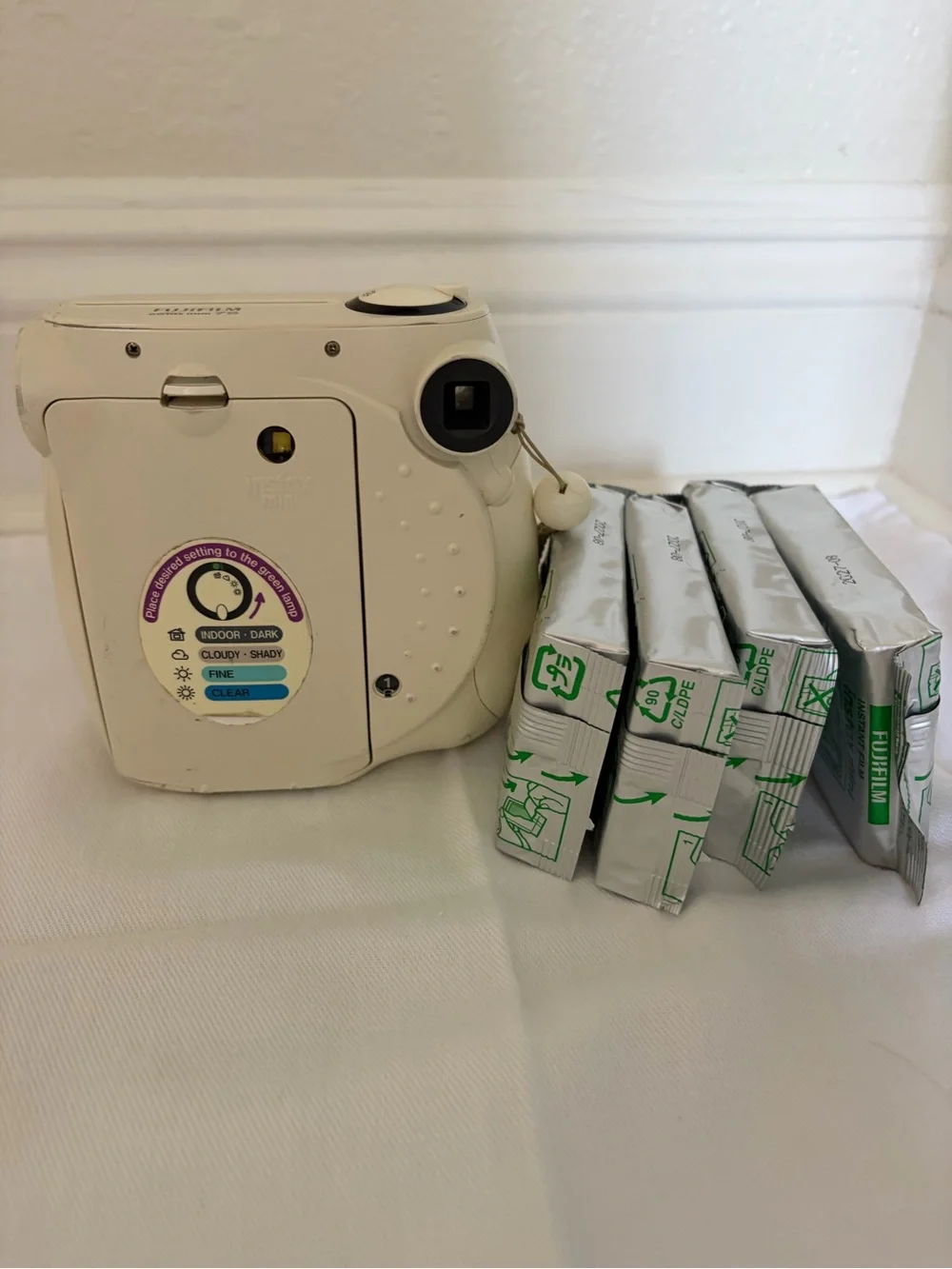 Fujifilm Instax Mini Instant Camera - Cream White Finish (camera and 40 film)